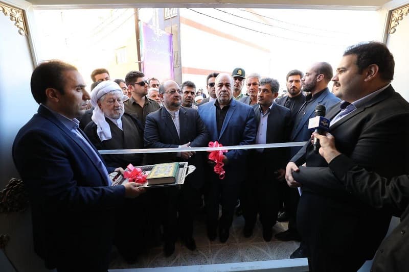 افتتاح فاز اول پروژه مسکن مهر پاوه با حضور وزیر کار