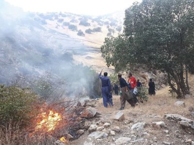 آتش_سوزی ارتفاعات «شیخان» پاوه