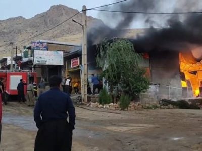 آتش_سوزی در شهرک صنعتی روانسر