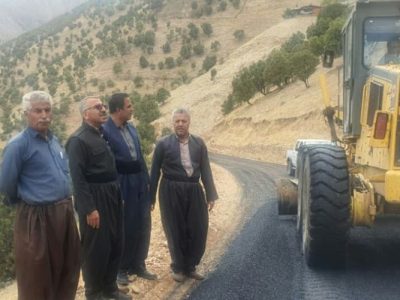 آسفالت روستای بله ای