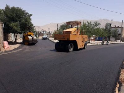 آسفالت معابر روستاهای روانسر