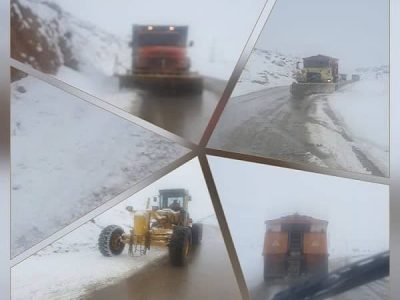 ارتفاع برف در پاوه