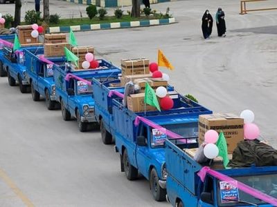 اهدای جهیزیه به نوعروسان جوانرودی