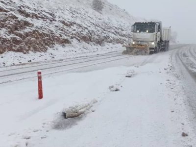 بارش برف در ثلاث باباجانی