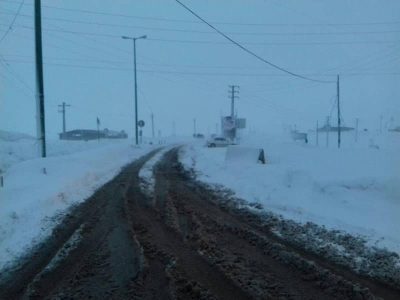 بارش برف سه راهی باینگان