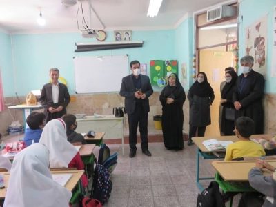 بازدید از مدرسه رزمندگان مهران باینگان