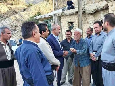 بازدید فرماندار از روستای کلی جوانرود
