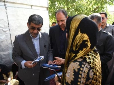 بازدید وزیر از روستای میوان