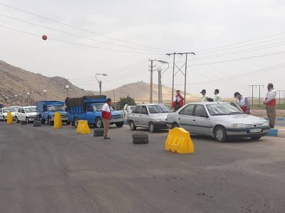 برگست خودرو در ورودی اورامانات