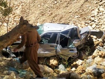 تصادف در محور باینگان