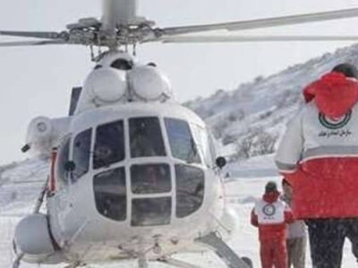 توزیع مواد غذایی با بالگرد