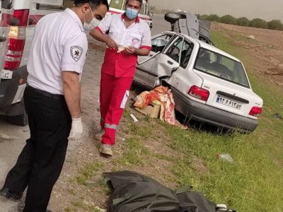 حادثه رانندگی در محور کرمانشاه - روانسر