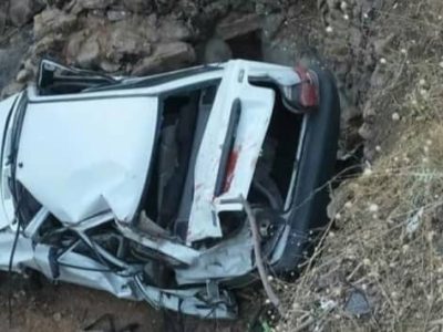 سقوط پراید به دره در نودشه