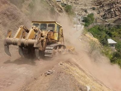 عملیات اتصال روستای شرکان به جاده نوسود