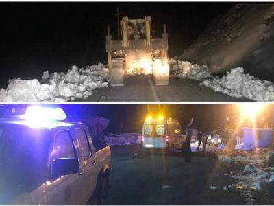 نجات کولبر در ارتفاعات پاوه