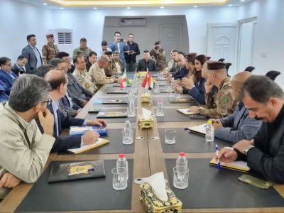 نشست مشترک فرمانداران مرزی پاوه و حلبچه برگزار شد