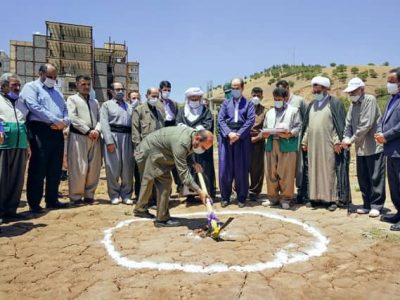 کلنگ احداث مدرسه خیری ۱۵ کلاسه شهرستان جوانرود