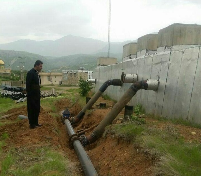 مشکل کمبود آب شرب محله باباجانی شهر جوانرود برطرف گردید