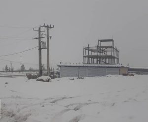 برق ۱۲ روستای شهرستان جوانرود به دلیل بارش برف قطع شد